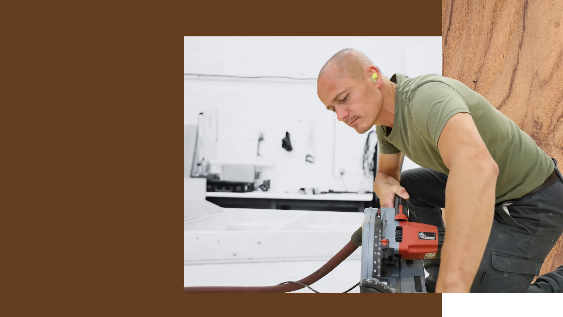 Alexandre, chef d'équipe charpentier à Audomar'Bois Saint-Omer (62)