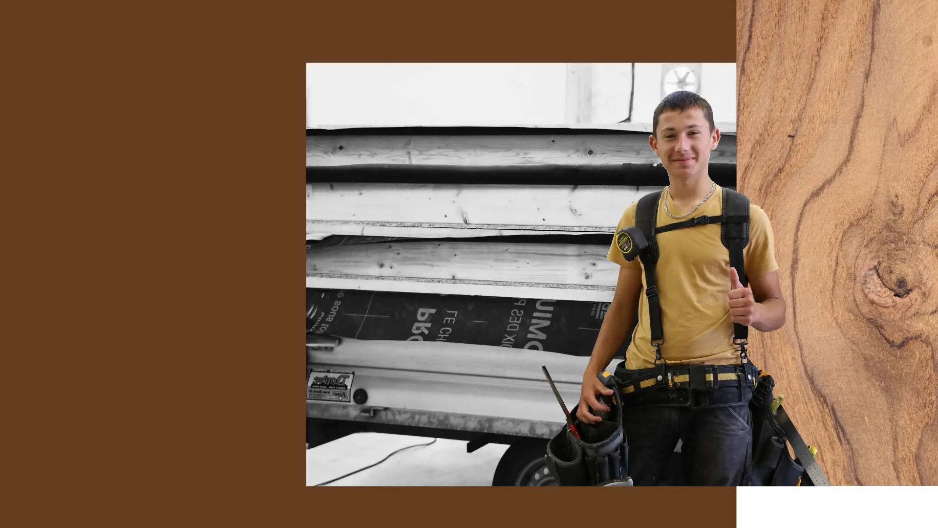 Kylian, apprenti à Audomar'Bois Saint-Omer (62)