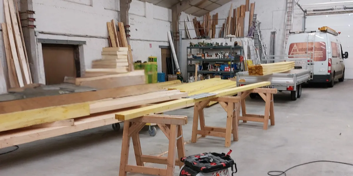 photo de l'atelier d'Audomar'bois à Saint-Omer (62)